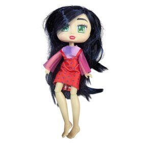 Boxy Girls Doll Riley Articulated 8” Doll By Jay Play Toys Red Polka Dot Dress